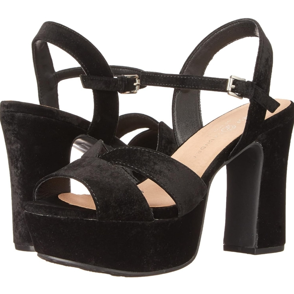 Velvet heels